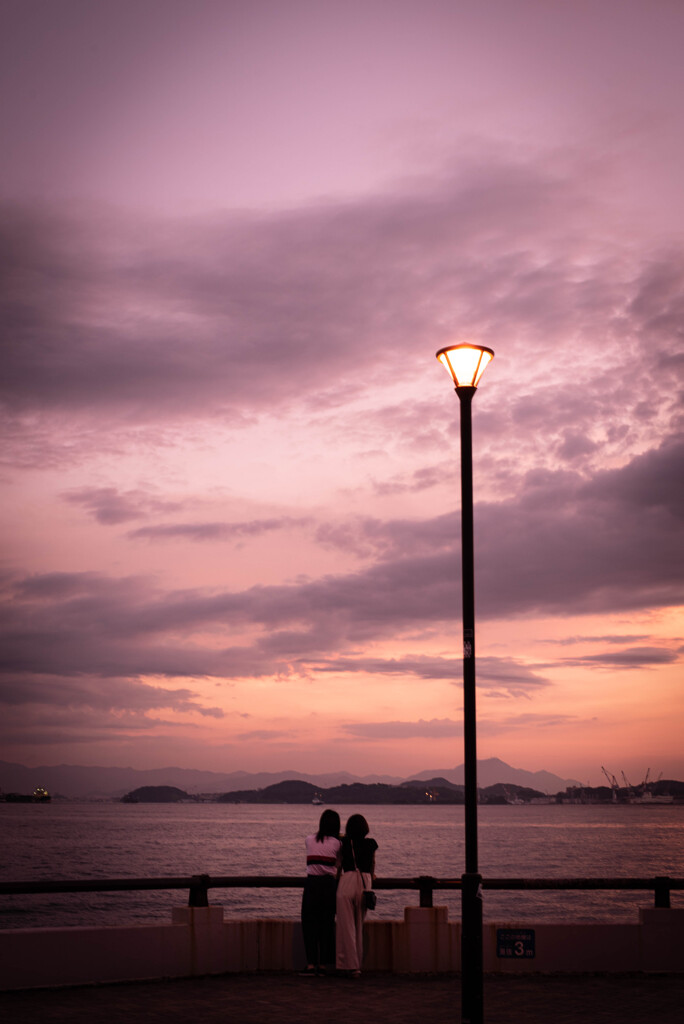 海峡夕景