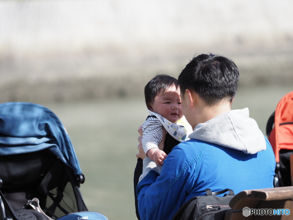 微笑ましい対面&対話♪。