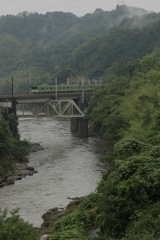 雨あがりの第４大和川橋梁