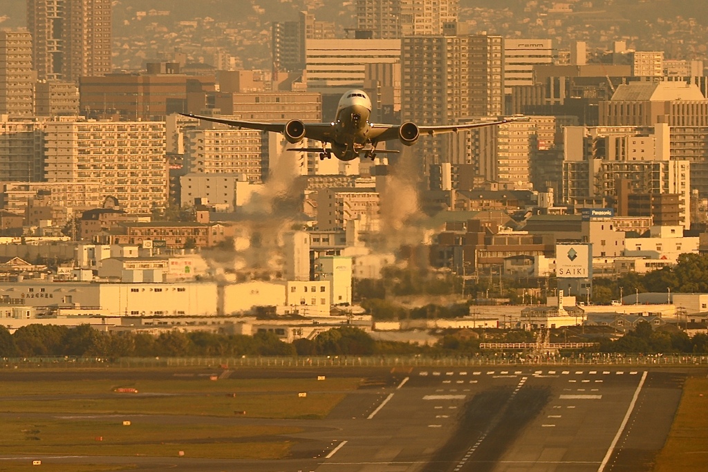 伊丹空港を俯瞰してみた