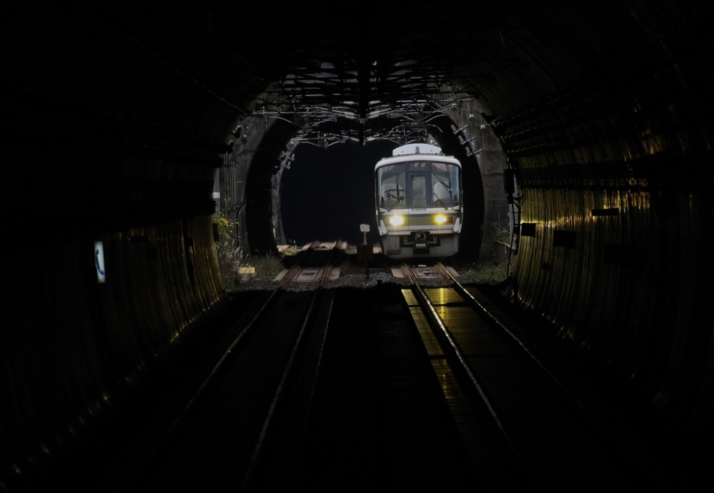 保津峡駅にて2