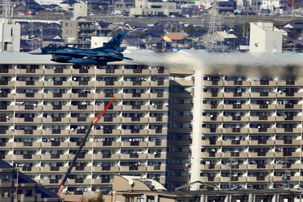 各務原市街地上空
