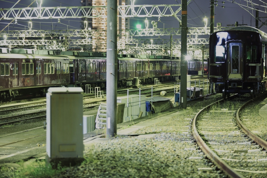 電車の寝床