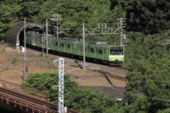 第6大和川橋梁付近にて2