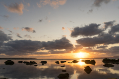 海に沈む夕日