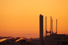 本日の夕景　2021/10/06