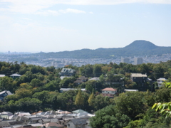 右手に甲山