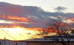 1月4日の夕焼け