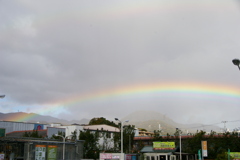 甲山に架かる虹