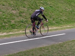 サイクリングの自撮り