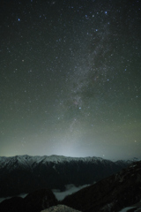 立山からの天の川