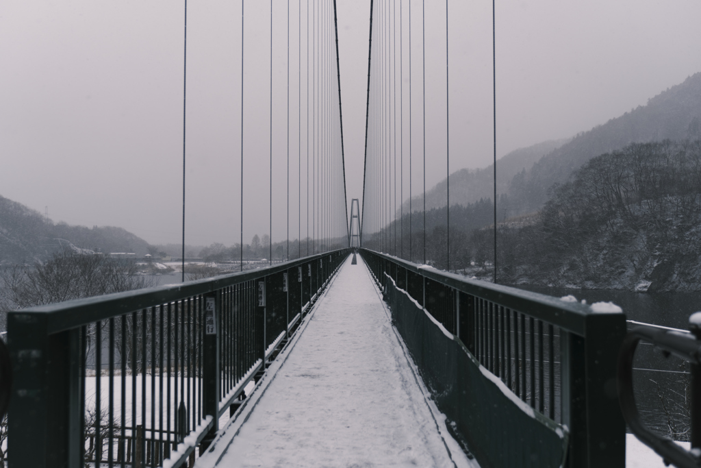 雪の橋