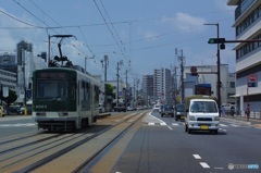 町の電車