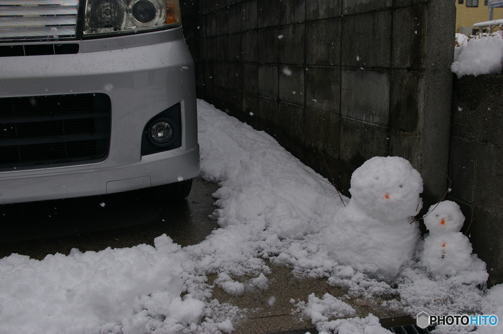 雪③　だるま