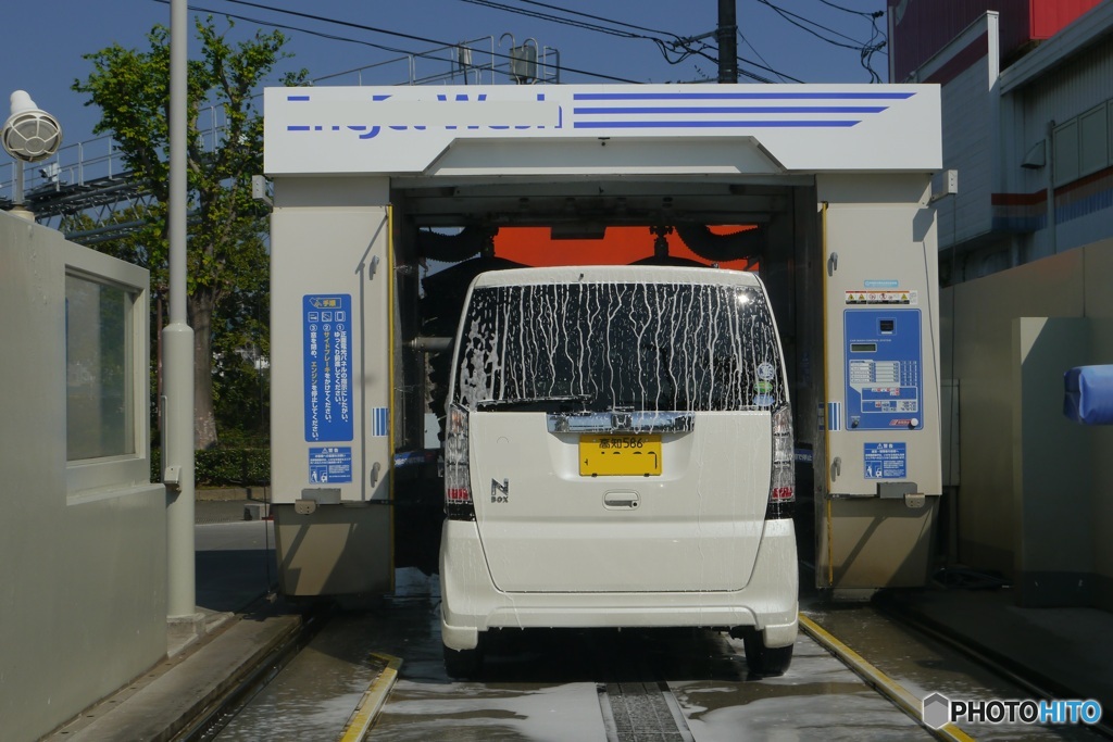 ワックス洗車②　あざーすっ