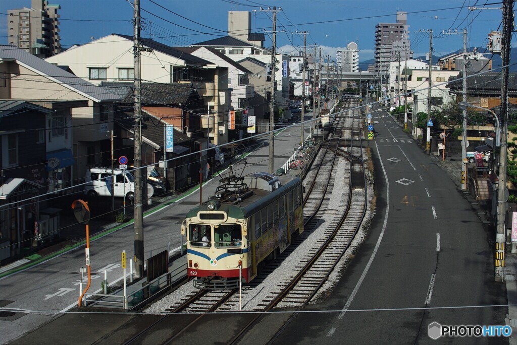 電車の走る町