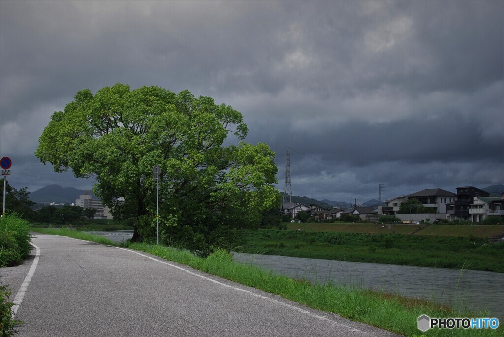 台風の影響で・・