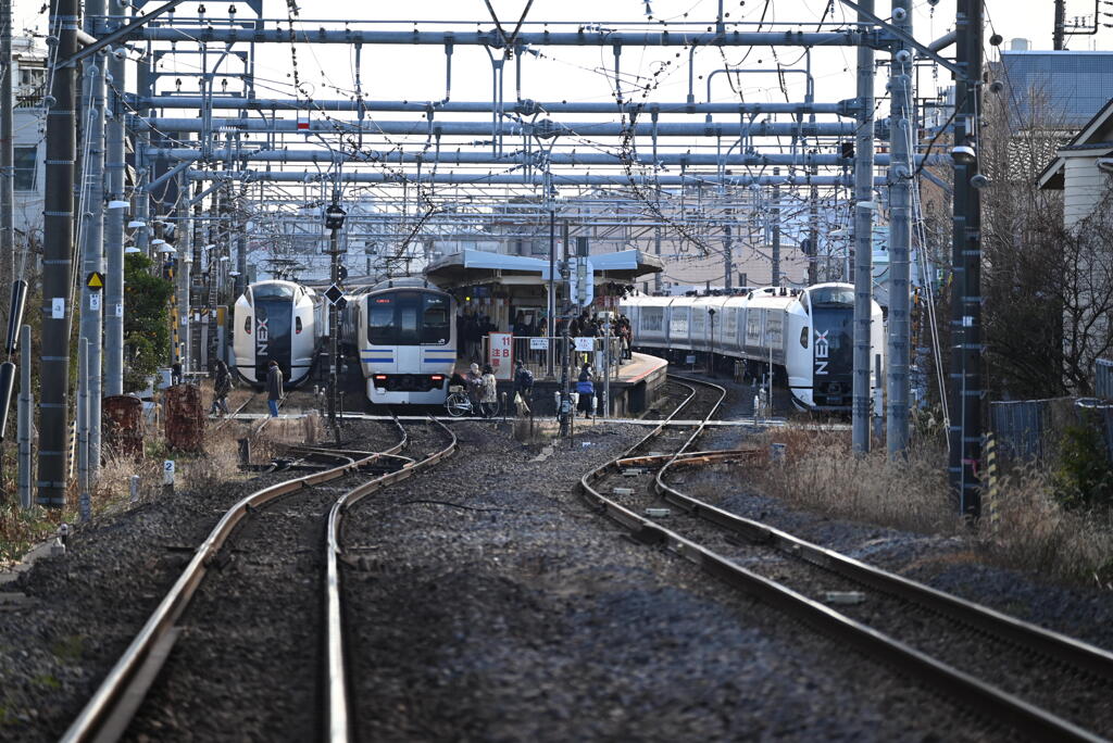 今小路踏切～鎌倉駅