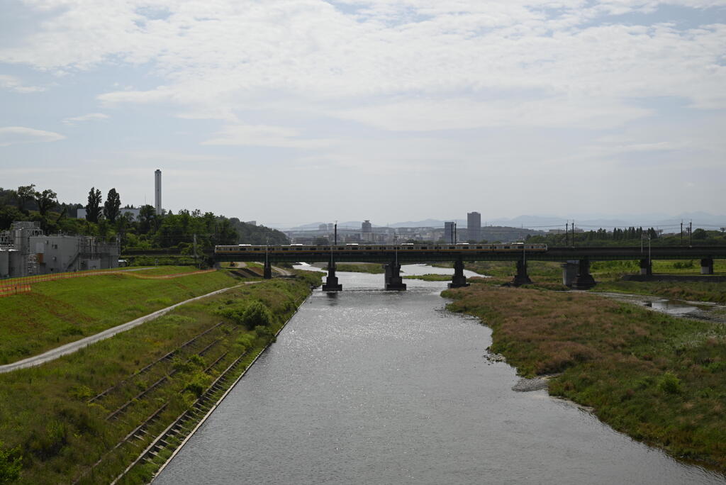 是政橋からの南武線