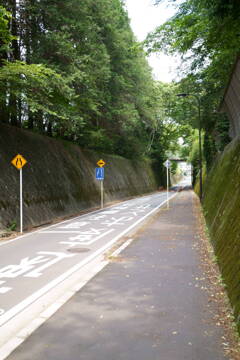 新戸隧道の道