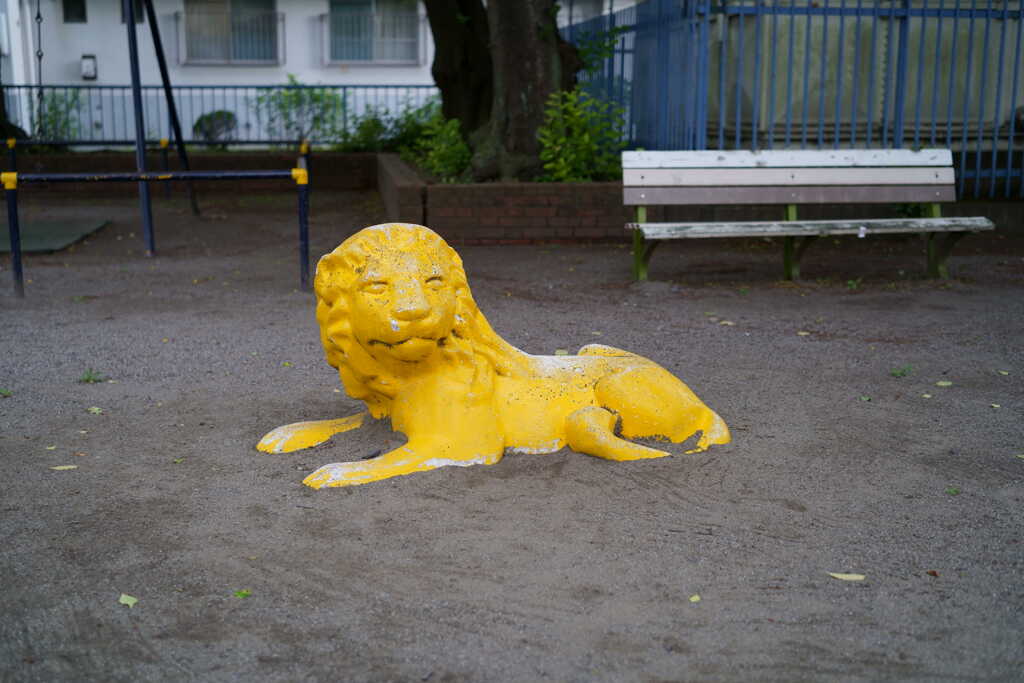 公園のライオン