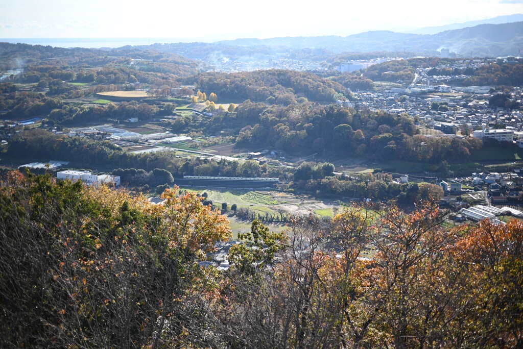 弘法山公園展望台から