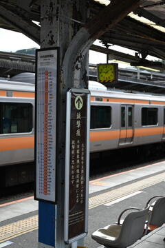 高尾駅・銃撃痕