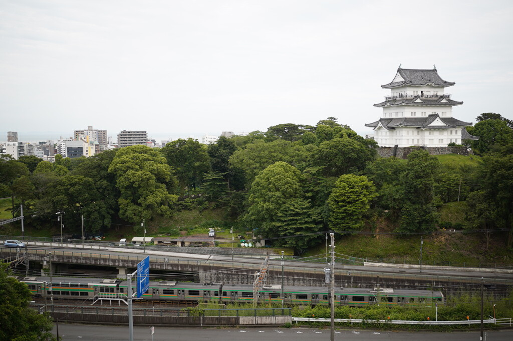 小田原城・東海道線