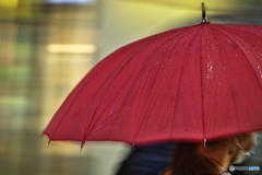 赤い傘