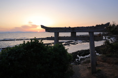 御嵜神社から見る日の出