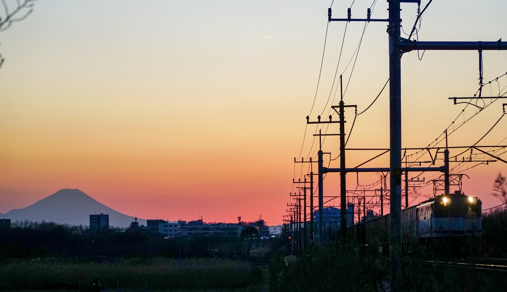 77レと富士山