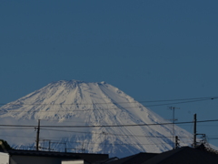 富士山に積雪