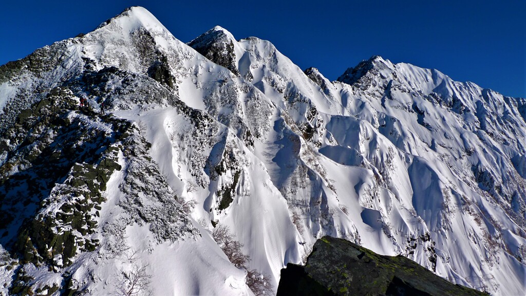 独標より穂高連峰