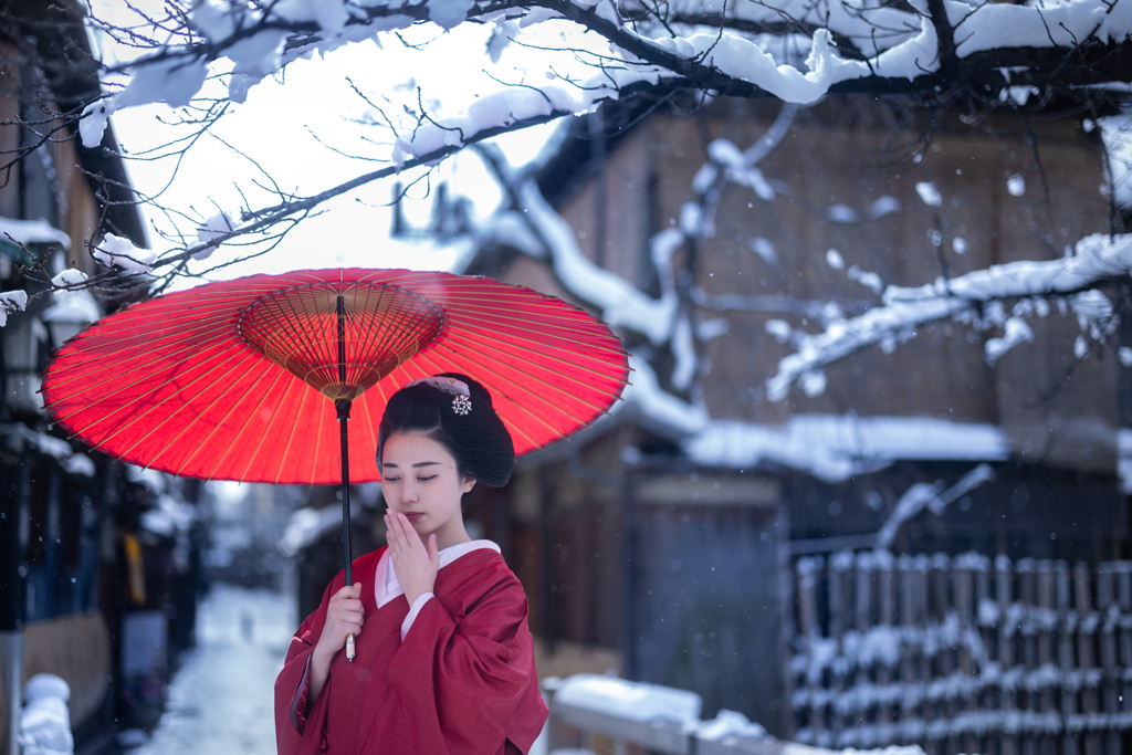 雪の日に
