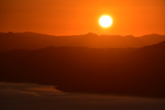 函館山の夕日②
