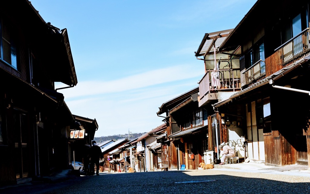 岩村の古い街並み