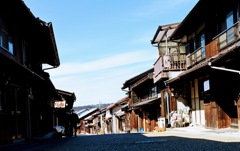 岩村の古い街並み