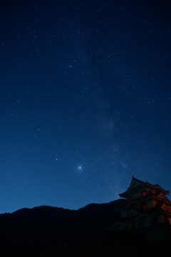 藤橋城と天の河