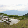 水溜まりベンチ