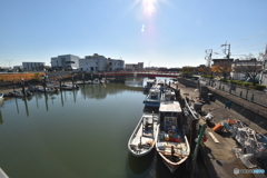穴守橋（あなもりばし）からの海老取川
