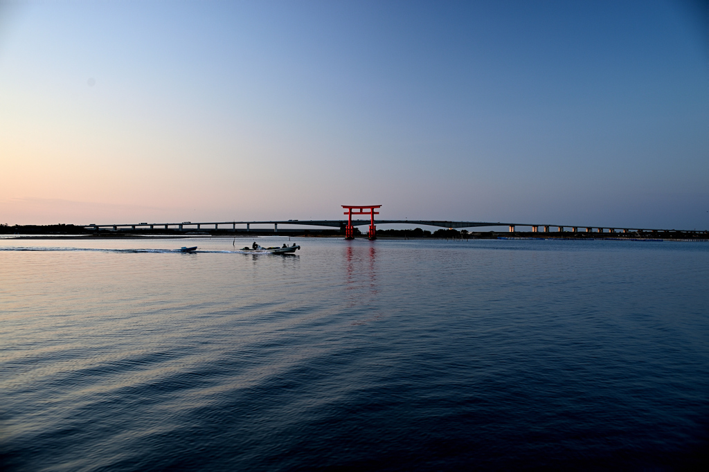 朝の浜名湖