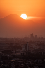 富士山を拝む