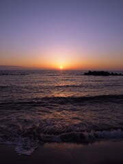 湯野浜の夕日