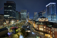 東京駅の夜景