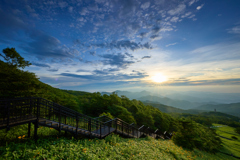 高原の朝