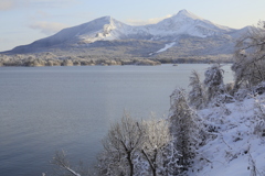 冬の磐梯山
