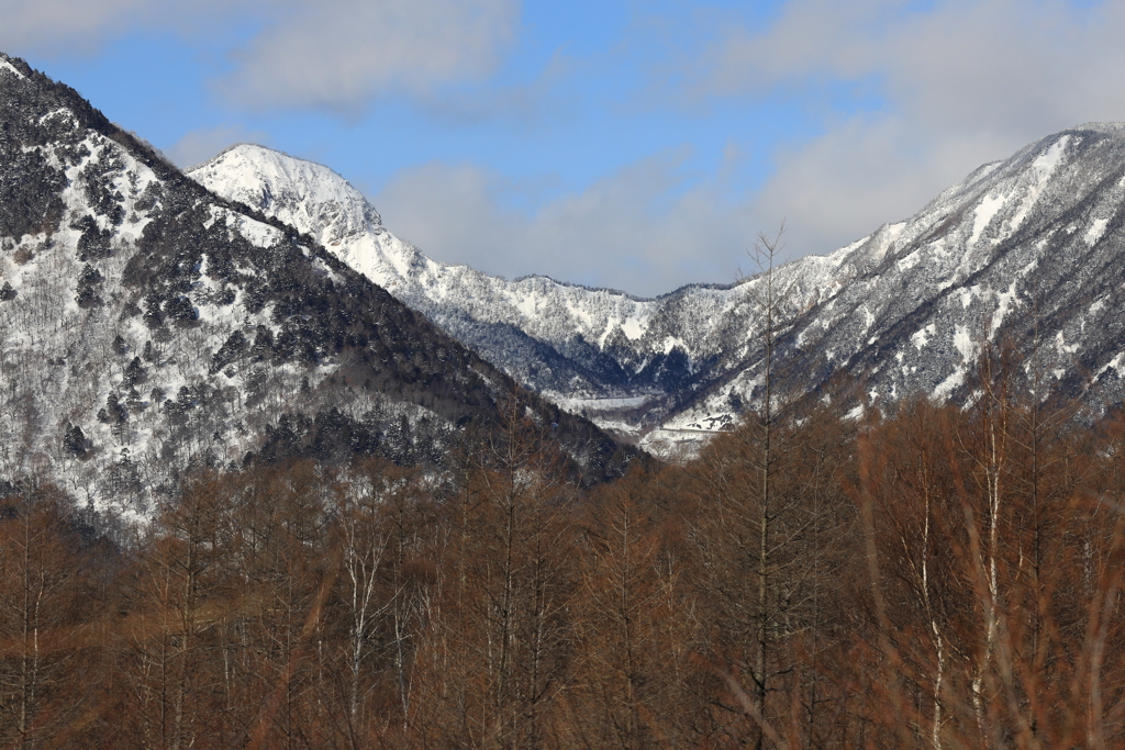 冬の金精山