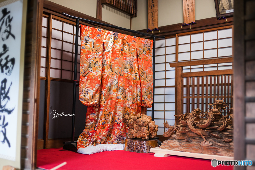 和服のよく似合うコを思い出した＠田無神社