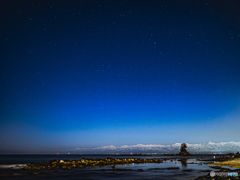 雨晴での星景
