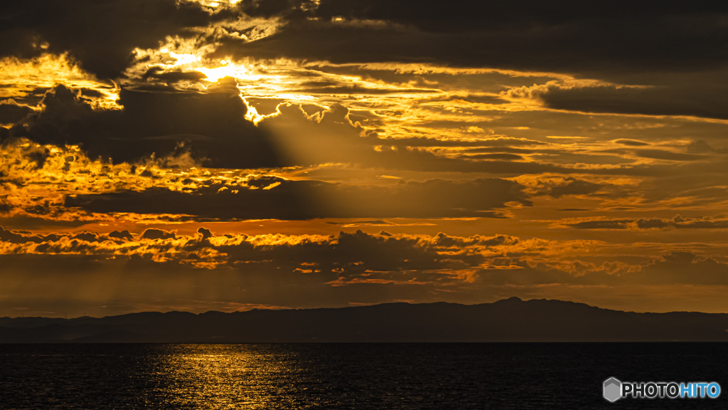 富山湾の夕焼け -2-